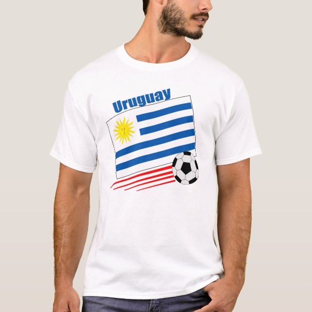 Uruguay-Fußball-Team T-Shirt (Vorderseite)