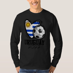 Uruguay Fußball Uruguayische Flagge Liebe Land Sto T-Shirt