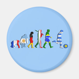 Uruguay-Fußballfußball Evolution futboll Geschen Magnet