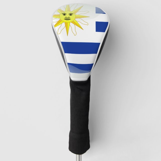 Uruguay-Hochglanzflagge Golf Headcover (Vorderseite)