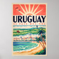 Uruguay Kultur Illustration Reise Kunst Vintage