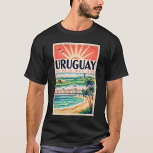 Uruguay Kultur Illustration Reise Kunst Vintage T-Shirt