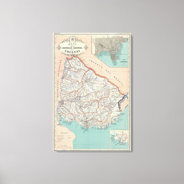 Uruguay Leinwanddruck (Vorderseite)