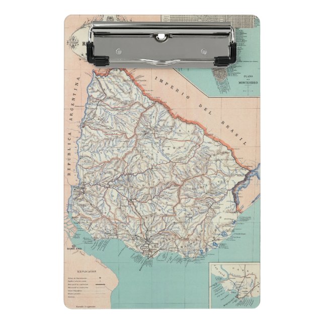 Uruguay Mini Klemmbrett (Vorderseite)