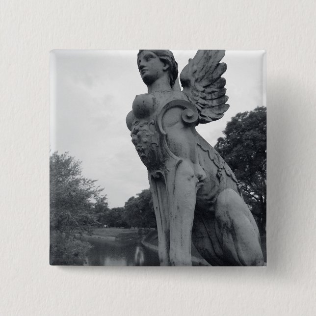 Uruguay, Montevideo, Barrio Prado, mythologisch Button (Vorderseite)