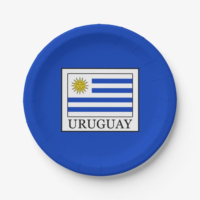 Uruguay Pappteller (Vorderseite)