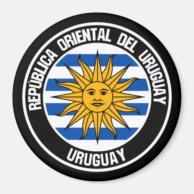 Uruguay-Runde-Emblem Magnet (Vorne)