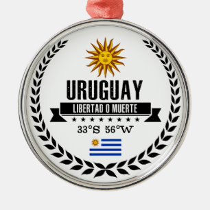 Uruguay Silbernes Ornament