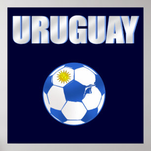Uruguay Soccer T - Shirt und Geschenke Poster