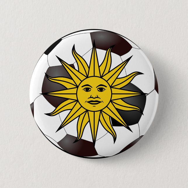 Uruguay "Sol de Mayo" Button (Vorderseite)