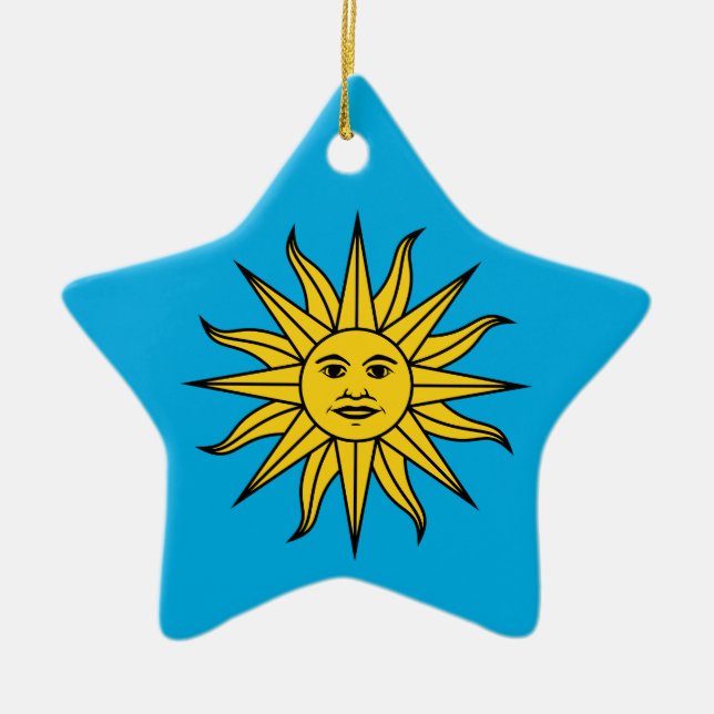 Uruguay Sol de Mayo Keramikornament (Vorne)