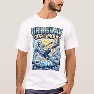 Uruguay Tor Modus Skelett Stürmer Nationen Dynamis T-Shirt