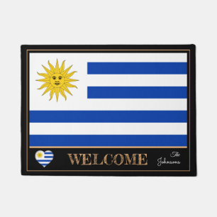Uruguay und Uruguay Flag Haus Matten / Sport Willk Fußmatte