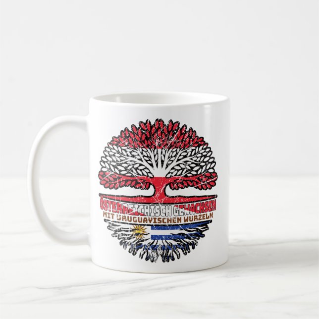 Uruguay Uruguayisch Österreichisch Baum Kaffeetasse (Links)