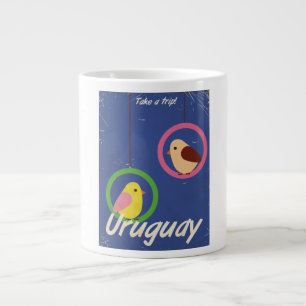 Uruguay Vintage-Reiseplakat Jumbo-Tasse