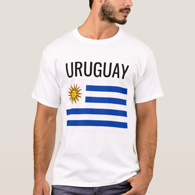 Uruguay // Weltstaatenflagge T-Shirt (Vorderseite)