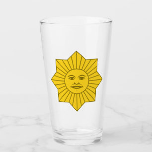 Uruguayan Sun May / Sol de Mayo Glass Glas
