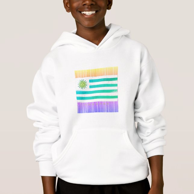 UruguayGrungeFlagTshirt-ET-PR_T - Shirt (Vorderseite)