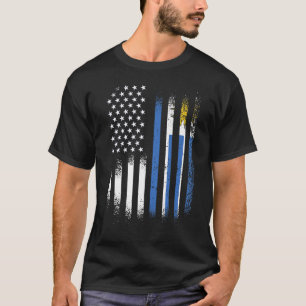 Uruguayisch-amerikanischer Patriot des hispanische T-Shirt