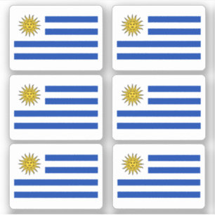 Uruguayische Flagge Aufkleber