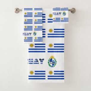 Uruguayische Flagge Badhandtuch Set