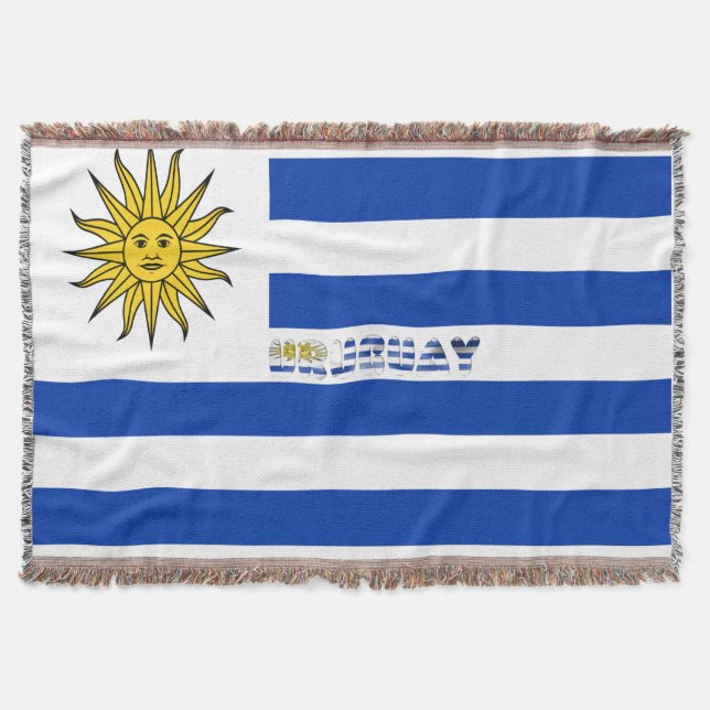 Uruguayische Flagge Decke (Vorderseite)