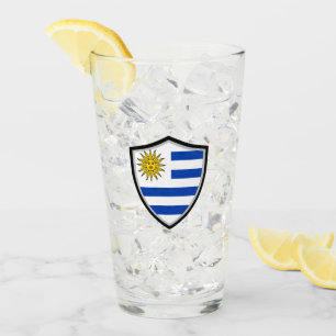 Uruguayische Flagge Glas