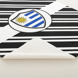 Uruguayische Flagge Sherpa Blanket Sherpadecke