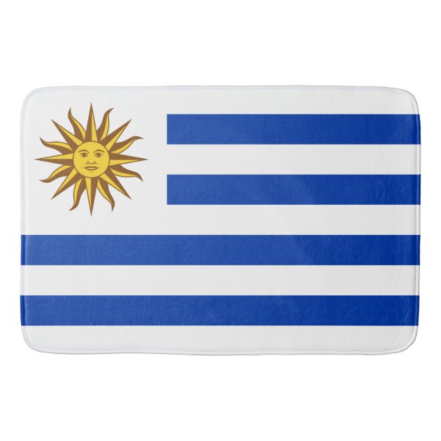 Uruguayische Flagge (Uruguay) Badematte (Vorderseite)