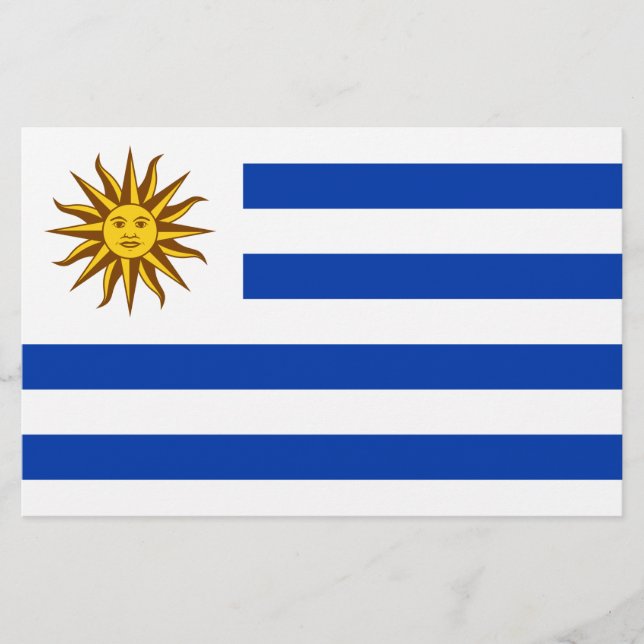 Uruguayische Flagge (Uruguay) Briefpapier (Vorderseite)