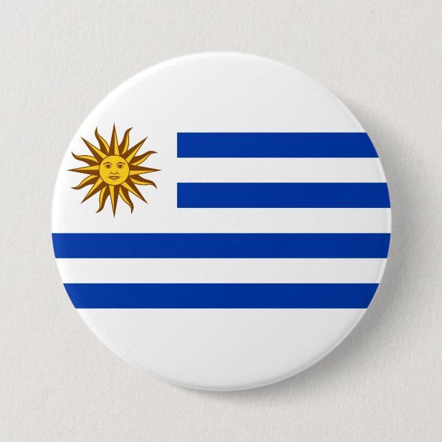 Uruguayische Flagge (Uruguay) Button (Vorderseite)