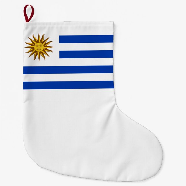 Uruguayische Flagge (Uruguay) Großer Weihnachtsstrumpf (Vorderseite)
