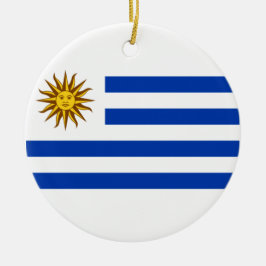 Uruguayische Flagge (Uruguay) Keramik Ornament