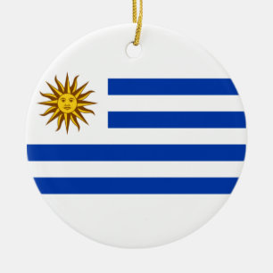 Uruguayische Flagge (Uruguay) Keramik Ornament