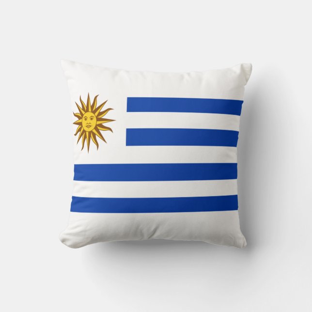 Uruguayische Flagge (Uruguay) Kissen (Vorderseite)
