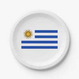 Uruguayische Flagge (Uruguay) Pappteller