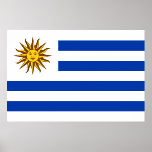 Uruguayische Flagge (Uruguay) Poster