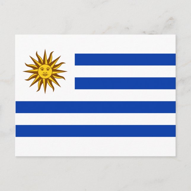 Uruguayische Flagge (Uruguay) Postkarte (Vorderseite)