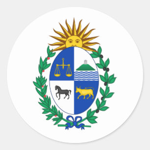 Uruguayische Rüstungsdecke, Uruguay Runder Aufkleber