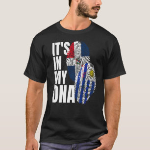 Uruguayische und dominikanische DNA-Kennzeichnung T-Shirt