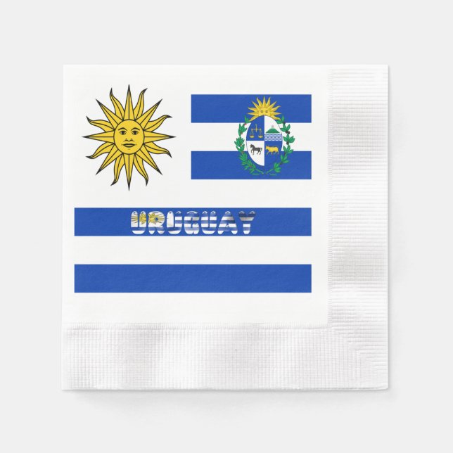 Uruguayisches Wappen Serviette (Vorderseite)