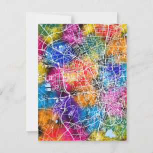 Ürümqi China Stadtkarte Postkarte