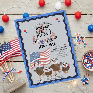 US 250-Jahr-Feier Great Eagle Familien-Einladung Einladung