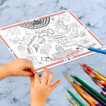 US 250-Jahr-Feier Kinder Color Me Patriot Party