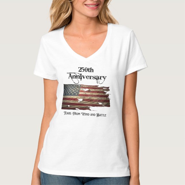 US 250 Jahre Jubiläum T-Shirt (Vorderseite)