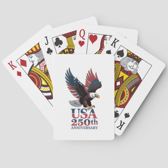 US 250. Jahrestag  Spielkarten (Rückseite)