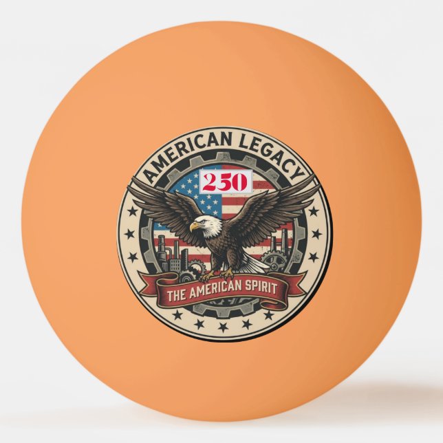US 250. Jahrestag  Tischtennisball (Vorderseite)