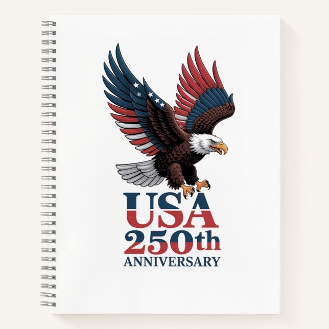 US 250. Jubiläum Notizbuch (Vorderseite)