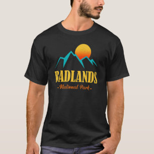 US-Abenteuer Vintage Badlands Nationalpark Andenke T-Shirt