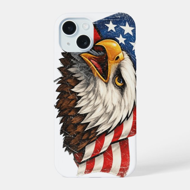 US-Adler iPhone 15 Hülle (Rückseite)
